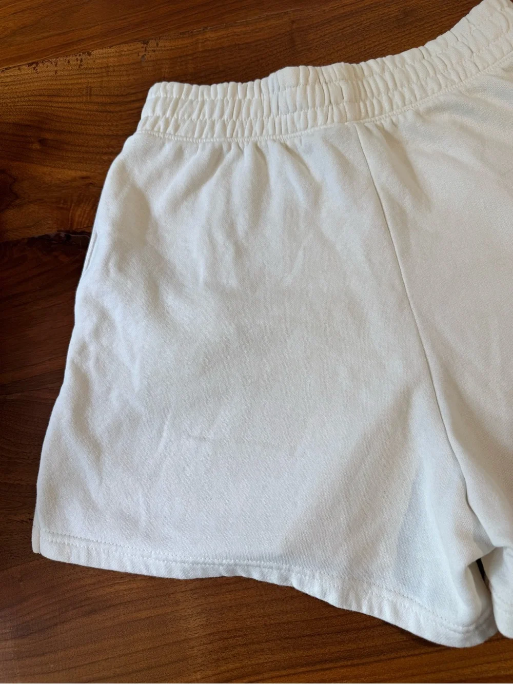 The North Face Women's Off-White Pull-On Cotton Fleece Shorts
